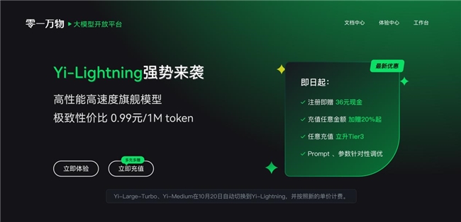 國內(nèi)模型首度超越 GPT-4o！零一萬物新旗艦?zāi)Ｐ?Yi-Lightning 排名世界第六、中國第一，致力以頂尖模型賦能千行百業(yè)